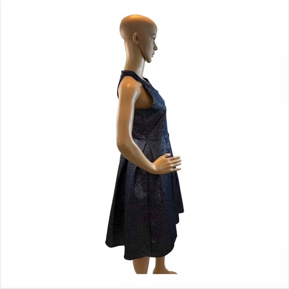 Rare Editions Big Girls Plus Embellished-Neck Jacquard Dress Size 8/10
